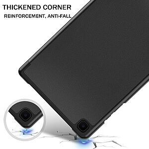 Θήκη Tri-Fold Flip Cover για Galaxy Tab A7 (2020) 10.4" TPU με ενισχυμένες γωνίες σε χρώμα μαύρο - Image 3