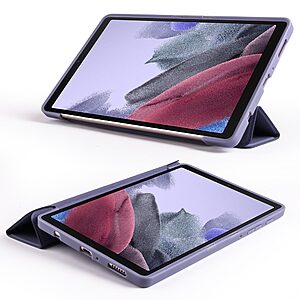 Θήκη Tri-Fold Flip Cover για Galaxy Tab A7 Lite 8.7" από TPU και ενισχυμένη εσωτερική πλάτη σε χρώμα μωβ - Image 3