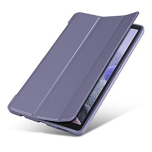 Θήκη Tri-Fold Flip Cover για Galaxy Tab A7 Lite 8.7" από TPU και ενισχυμένη εσωτερική πλάτη σε χρώμα μωβ - Image 4