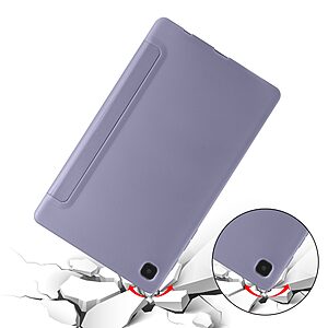 Θήκη Tri-Fold Flip Cover για Galaxy Tab A7 Lite 8.7" από TPU και ενισχυμένη εσωτερική πλάτη σε χρώμα μωβ - Image 5