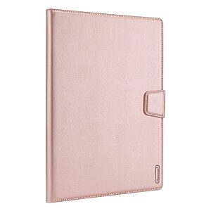 Θήκη Tablet Flip Wallet δερματίνη με υποδοχές καρτών και ειδική θέση για πενάκι για Galaxy Tab A8 10.5" σε χρώμα ροζ χρυσό - Image 4