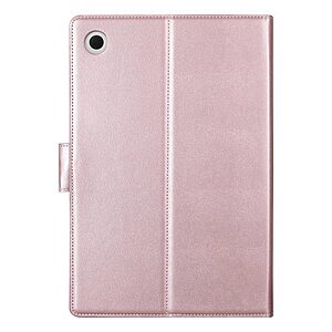Θήκη Tablet Flip Wallet δερματίνη με υποδοχές καρτών και ειδική θέση για πενάκι για Galaxy Tab A8 10.5" σε χρώμα ροζ χρυσό - Image 5