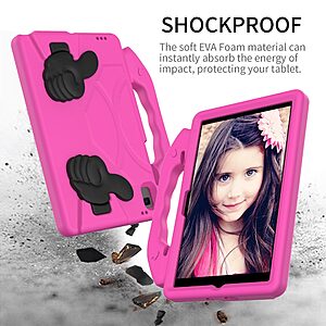 Θήκη με σχέδιο Thumbs Up Back Cover για Galaxy Tab A8 10.5" με EVA αφρώδες ενισχυμένη πλάτη για προστασία στα χτυπήματα και τις πτώσεις σε χρώμα φούξια - Image 3