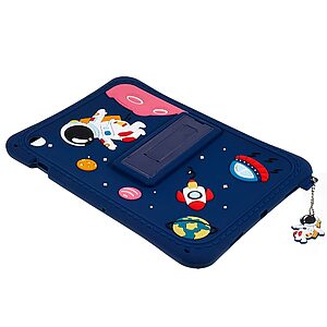 Θήκη με σχέδιο Cartoon Space Back Cover για Galaxy Tab A8 10.5" με ενισχυμένη πλάτη σιλικόνης για προστασία στα χτυπήματα και τις πτώσεις σε χρώμα μπλε σκούρο - Image 4