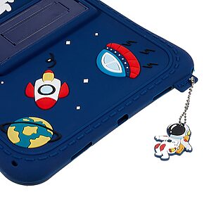 Θήκη με σχέδιο Cartoon Space Back Cover για Galaxy Tab A8 10.5" με ενισχυμένη πλάτη σιλικόνης για προστασία στα χτυπήματα και τις πτώσεις σε χρώμα μπλε σκούρο - Image 5