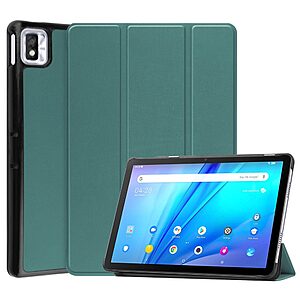 Θήκη Tri-Fold Flip Cover για TCL TAB 10s 10.1" από Πλαστικό με ενισχυμένες γωνίες σε χρώμα πράσινο