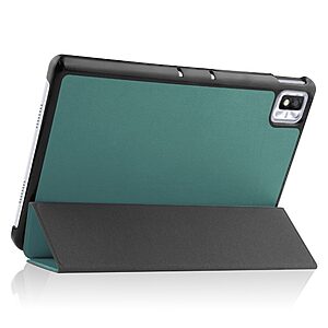 Θήκη Tri-Fold Flip Cover για TCL TAB 10s 10.1" από Πλαστικό με ενισχυμένες γωνίες σε χρώμα πράσινο - Image 4