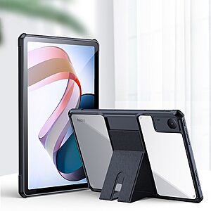 ενισχυμένες γωνίες και διάφανη πλάτη σε χρώμα μαύρο