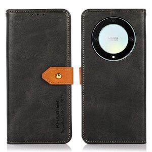 Θήκη Honor Magic5 Lite 5G KHAZNEH Leather Wallet Golden Clasp με βάση στήριξης