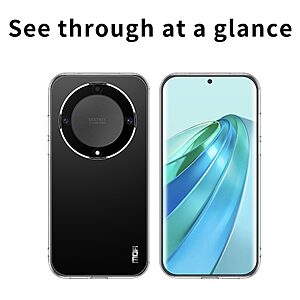Θήκη Honor Magic5 Lite 5G MOFI Crystal Clear Series ανθεκτική στις γρατζουνιές από Premium TPU και διάφανη Πλάτη - Image 3