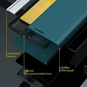 Θήκη Samsung Galaxy S23 New Design Leather Stand Cover από συνθετικό δέρμα λευκό - Image 4