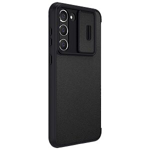 Θήκη Samsung Galaxy S23 Plus NiLLkin Qin Pro Series με προστασία για την κάμερα, Flip Wallet από σκληρό πλαστικό με ύφασμα και συνθετικό δέρμα μαύρο - Image 5
