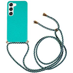 Θήκη Samsung Galaxy S23 Plus OEM Soft Silicone Sockproof πλάτη με κορδόνι από αντικραδασμικό TPU γαλάζιο