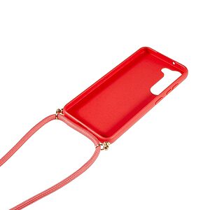 Θήκη Samsung Galaxy S23 Plus OEM Soft Silicone Sockproof πλάτη με κορδόνι από αντικραδασμικό TPU κόκκινο - Image 4