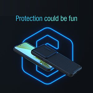 Θήκη Samsung Galaxy S23 Plus NiLLkin Camshield Texture Pro Series Πλάτη με προστασία για την κάμερα από σκλήρό Premium TPU μαύρο - Image 5