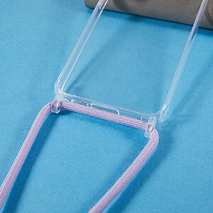 Θήκη Samsung Galaxy S23 Plus Mad Mask Hybrid Sockproof Transparent V3 πλάτη με κορδόνι από αντικραδασμικό TPU μωβ - Image 3