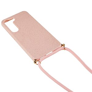 Θήκη Samsung Galaxy S23 Plus OEM Soft Silicone Sockproof πλάτη με κορδόνι από αντικραδασμικό TPU ροζ - Image 3