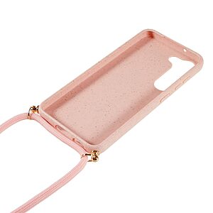 Θήκη Samsung Galaxy S23 Plus OEM Soft Silicone Sockproof πλάτη με κορδόνι από αντικραδασμικό TPU ροζ - Image 5