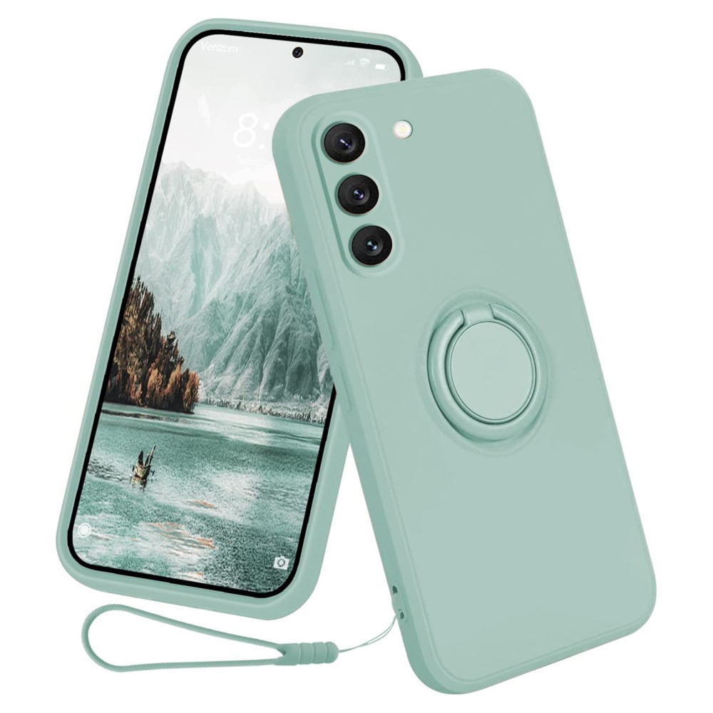 Θήκη Samsung Galaxy S23 OEM Ultra Thin Matte Premium Πλάτη με ημίσκληρο TPU και δαχτυλίδι στήριξης κυανό