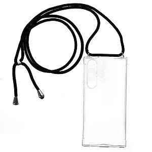 Θήκη Samsung Galaxy S23 Ultra OEM Silicone Sockproof Transparent πλάτη με κορδόνι από αντικραδασμικό TPU