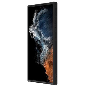 Θήκη Samsung Galaxy S23 Ultra NiLLkin Camshield Texture Pro Series Πλάτη με προστασία για την κάμερα από σκλήρό Premium TPU μαύρο - Image 5