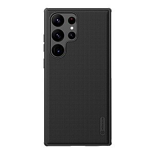 Θήκη Samsung Galaxy S23 Ultra NiLLkin Super Frosted Shield Pro Magnetic Series Πλάτη από Premium σκληρό TPU μαύρο