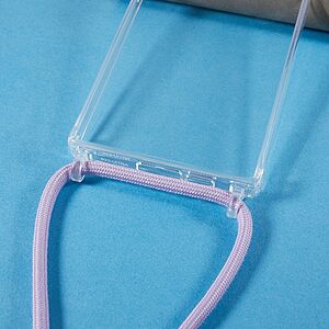 Θήκη Samsung Galaxy S23 Ultra Mad Mask Hybrid Sockproof Transparent V3 πλάτη με κορδόνι από αντικραδασμικό TPU μωβ - Image 3