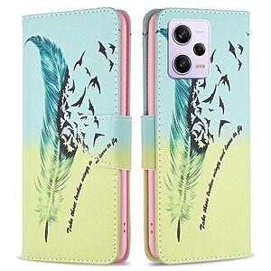 Θήκη Xiaomi Poco X5 Pro 5G OEM Feather & Birds με βάση στήριξης