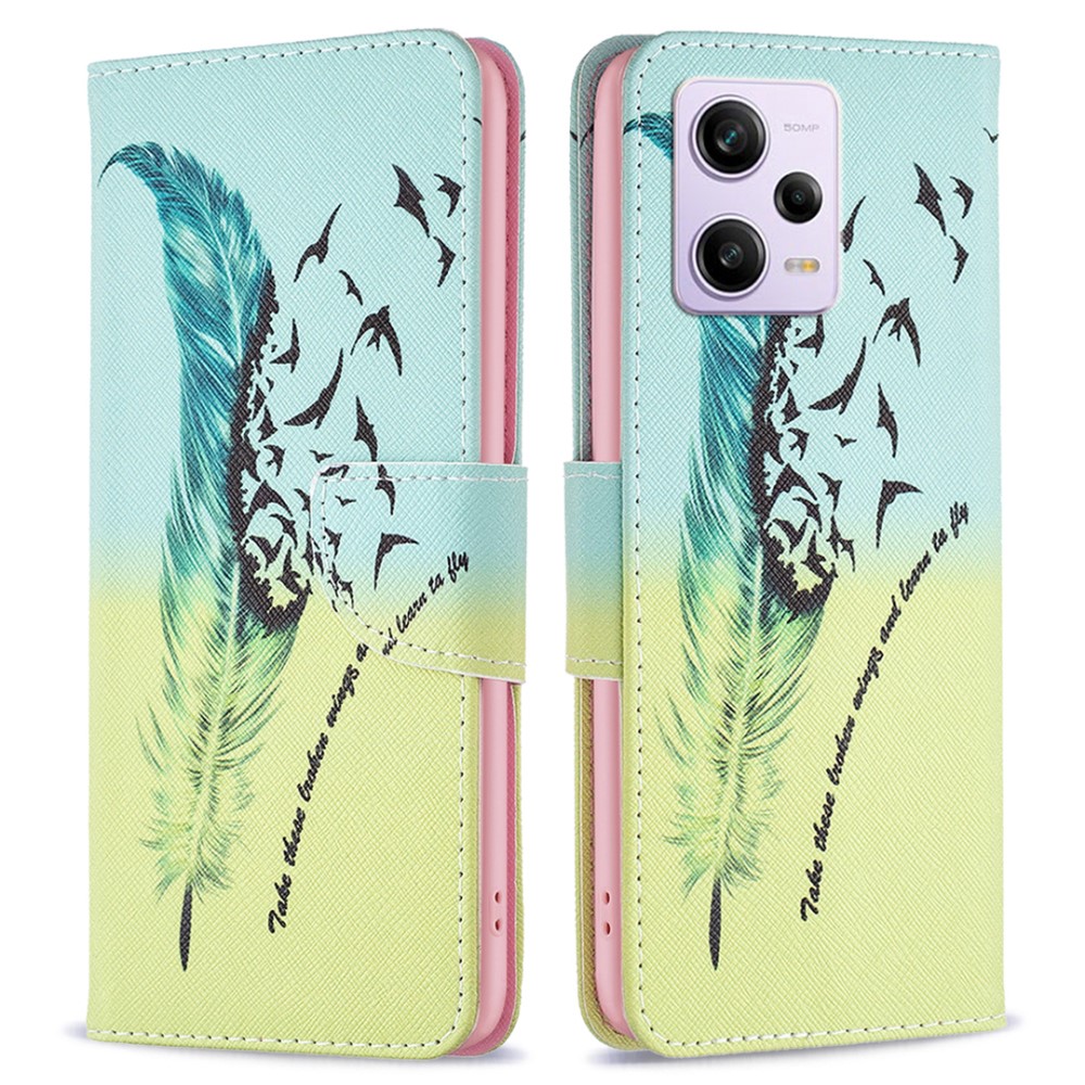 Θήκη Xiaomi Poco X5 Pro 5G OEM Feather & Birds με βάση στήριξης