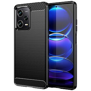 Θήκη Xiaomi Poco X5 Pro 5G Mad Mask Brushed TPU Carbon Πλάτη μαύρο