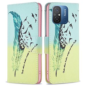Θήκη Xiaomi Redmi 12C OEM Feather & Birds με βάση στήριξης