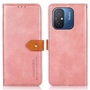 Θήκη Xiaomi Redmi 12C KHAZNEH Leather Wallet Golden Clasp με βάση στήριξης