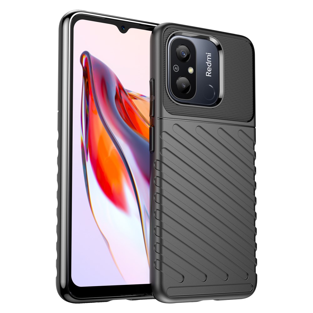 Θήκη Xiaomi Redmi 12C Mad Mask Thunder Series Πλάτη από ενισχυμένο TPU μαύρο