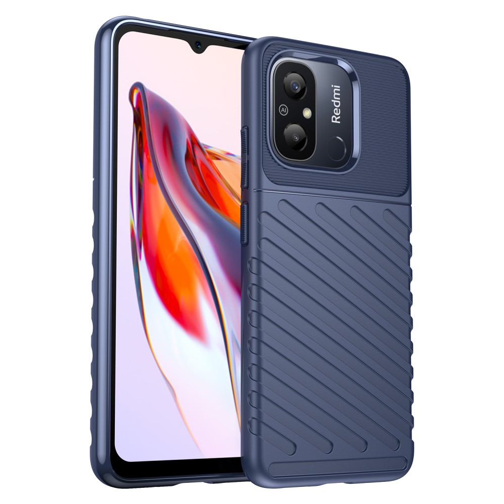 Θήκη Xiaomi Redmi 12C Mad Mask Thunder Series Πλάτη από ενισχυμένο TPU μπλε