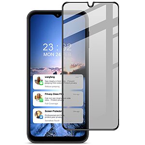 Αντιχαρακτικό γυαλί IMAK Anti Spy για Samsung Galaxy A14 4G / 5G πλήρους κάλυψης Full Coverage Tempered Glass 9H