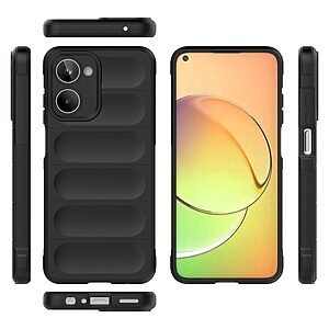 Θήκη Realme 10 Mad Mask Rugged Armor από σκληρό Premium TPU μαύρο - Image 5