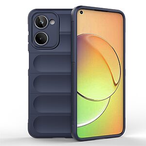 Θήκη Realme 10 Mad Mask Rugged Armor από σκληρό Premium TPU μπλε
