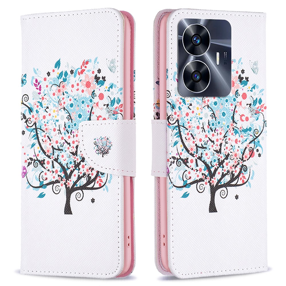 Θήκη Realme C55 OEM Flowered Tree με βάση στήριξης Θήκη Realme C55 OEM Flowered Tree με βάση στήριξης