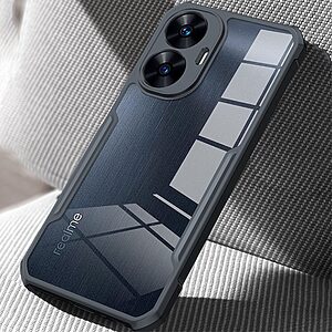 Θήκη Realme C55 XUNDD Hybrid Sockproof Transparent πλάτη από αντικραδασμικό TPU μαύρο - Image 3