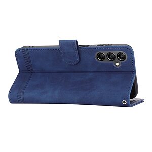 υποδοχή καρτών και μαγνητικό κούμπωμα Flip Wallet από συνθετικό δέρμα και εσωτερικό TPU μπλε