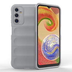 Θήκη Samsung Galaxy A14 4G / 5G Mad Mask Rugged Armor από σκληρό Premium TPU γκρι ανοιχτό