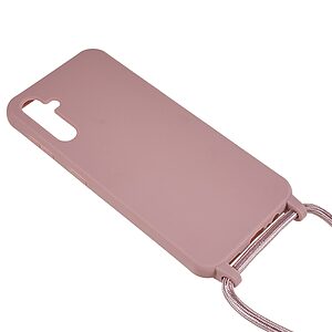 Θήκη Samsung Galaxy A14 4G / 5G OEM Soft Silicone Sockproof v3 πλάτη με κορδόνι από αντικραδασμικό TPU ροζ - Image 4
