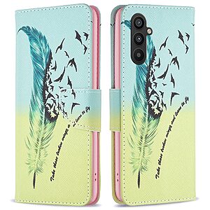 Θήκη Samsung Galaxy A34 5G OEM Feather & Birds με βάση στήριξης