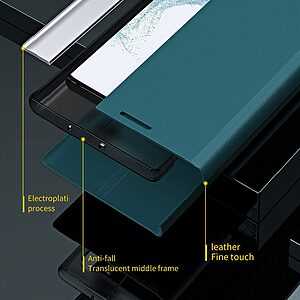 Θήκη Samsung Galaxy A34 5G New Design Leather Stand Cover από συνθετικό δέρμα μαύρο - Image 4