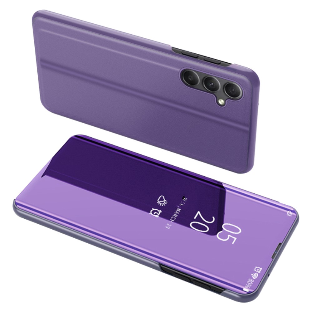 Θήκη Samsung Galaxy A34 5G Mad Mask Mirror Surface Series Flip Window δερματίνη μωβ Θήκη Samsung Galaxy A34 5G Mad Mask Mirror Surface Series Flip Window δερματίνη μωβ