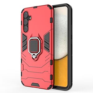 Θήκη Samsung Galaxy A34 5G Mad Mask Πλάτη Thin Armor με Μαγνητικό δαχτυλίδι και Βάση στήριξης TPU κόκκινο
