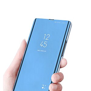 Θήκη Samsung Galaxy A54 5G Mad Mask Mirror Surface Series Flip Window δερματίνη μαύρο - Image 5