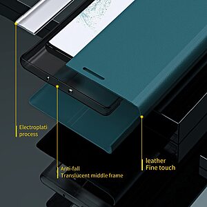 Θήκη Samsung Galaxy A54 5G New Design Leather Stand Cover από συνθετικό δέρμα μπλε σκούρο - Image 5