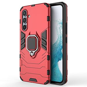 Θήκη Samsung Galaxy A54 5G Mad Mask Πλάτη Thin Armor με Μαγνητικό δαχτυλίδι και Βάση στήριξης TPU κόκκινο