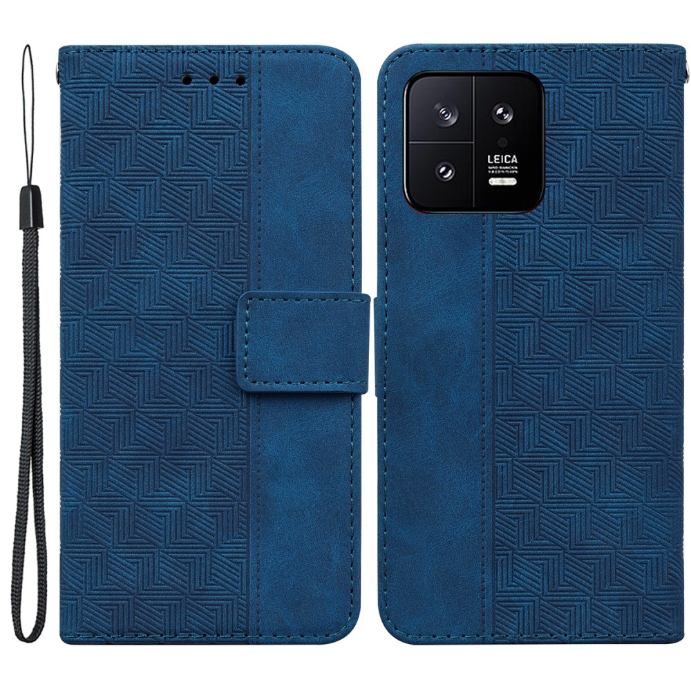 Θήκη Xiaomi 13 5G Mad Mask Leather Wallet Case Geometry Style με βάση στήριξης